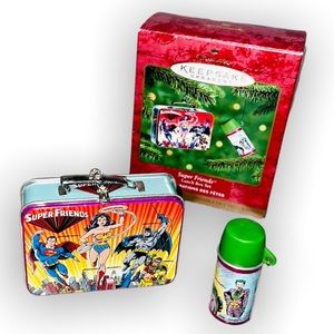 hallmark keepsake super friends lunchbox & thermos Christmas ornaments